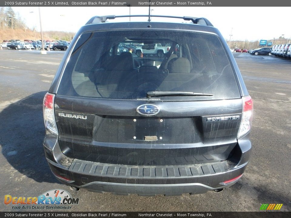 2009 Subaru Forester 2.5 X Limited Obsidian Black Pearl / Platinum Photo #3