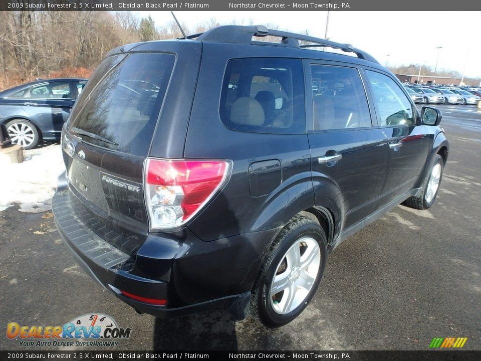 2009 Subaru Forester 2.5 X Limited Obsidian Black Pearl / Platinum Photo #4
