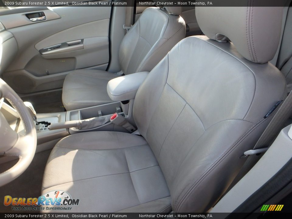 2009 Subaru Forester 2.5 X Limited Obsidian Black Pearl / Platinum Photo #8