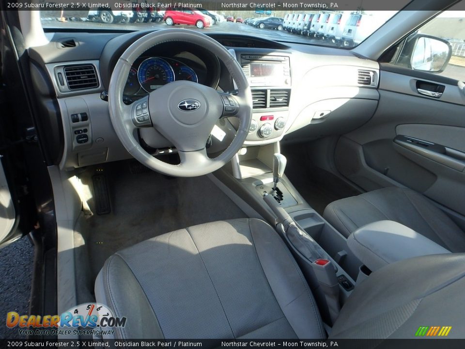 2009 Subaru Forester 2.5 X Limited Obsidian Black Pearl / Platinum Photo #10