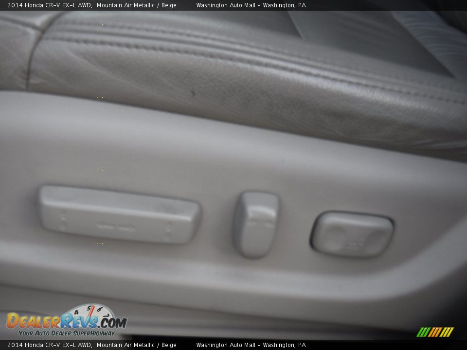 2014 Honda CR-V EX-L AWD Mountain Air Metallic / Beige Photo #17