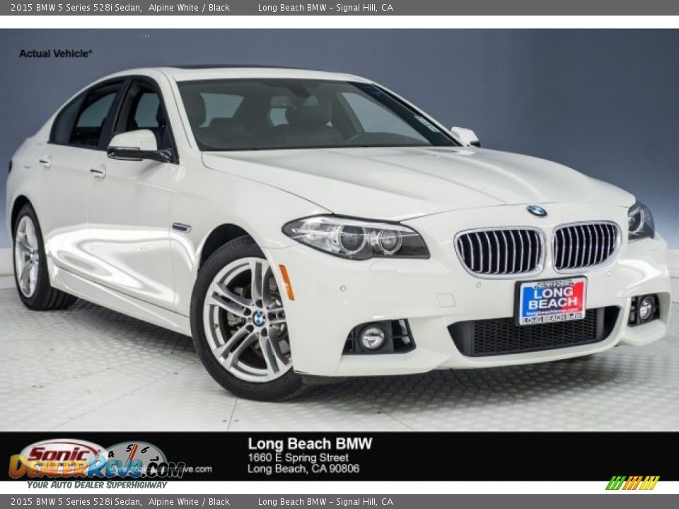 2015 BMW 5 Series 528i Sedan Alpine White / Black Photo #1