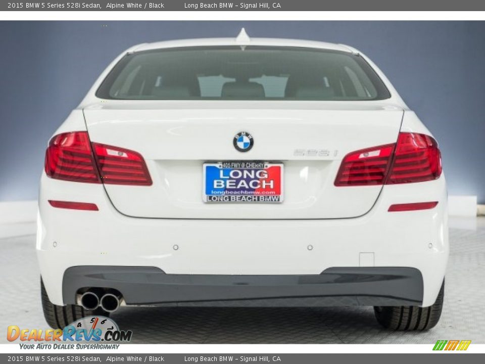 2015 BMW 5 Series 528i Sedan Alpine White / Black Photo #3