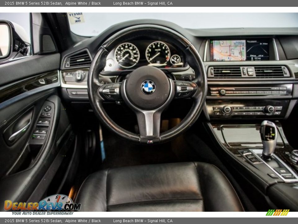 2015 BMW 5 Series 528i Sedan Alpine White / Black Photo #4