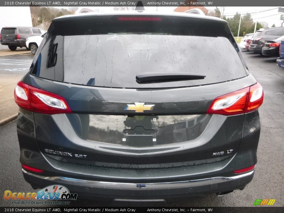 2018 Chevrolet Equinox LT AWD Nightfall Gray Metallic / Medium Ash Gray Photo #4