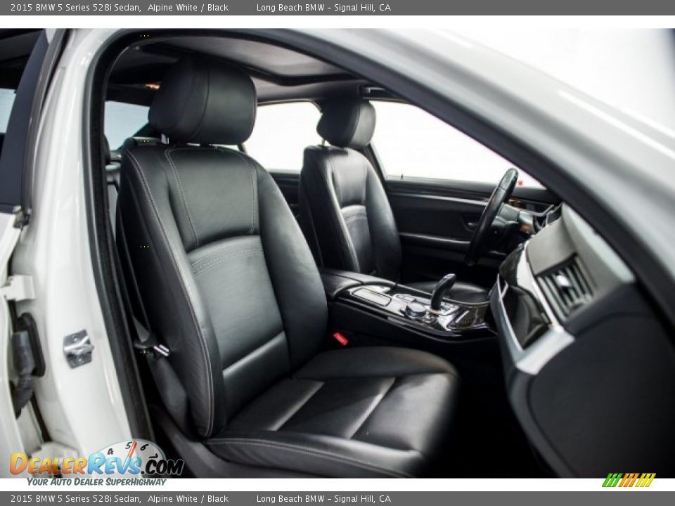 2015 BMW 5 Series 528i Sedan Alpine White / Black Photo #7