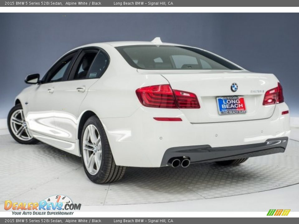 2015 BMW 5 Series 528i Sedan Alpine White / Black Photo #10