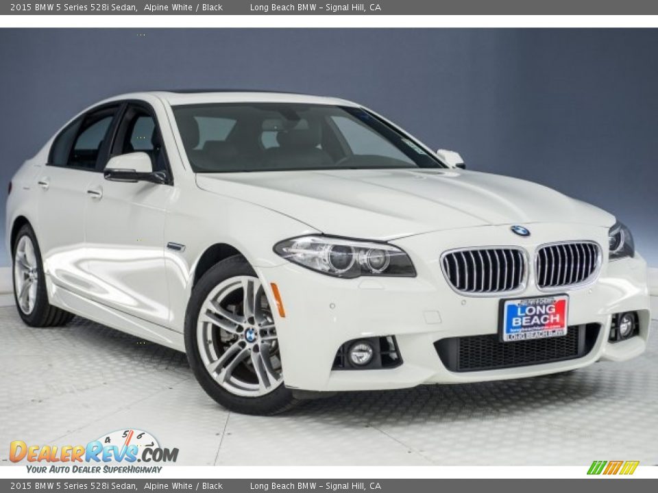 2015 BMW 5 Series 528i Sedan Alpine White / Black Photo #12