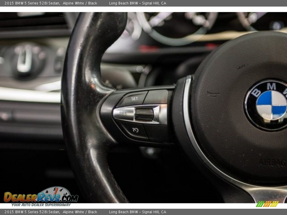 2015 BMW 5 Series 528i Sedan Alpine White / Black Photo #13