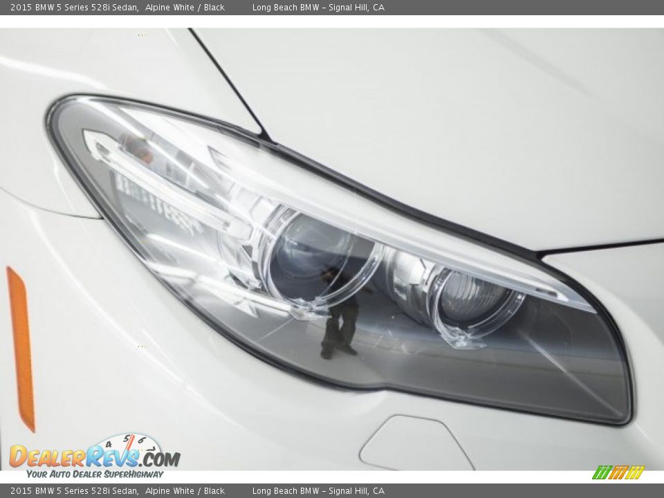 2015 BMW 5 Series 528i Sedan Alpine White / Black Photo #22