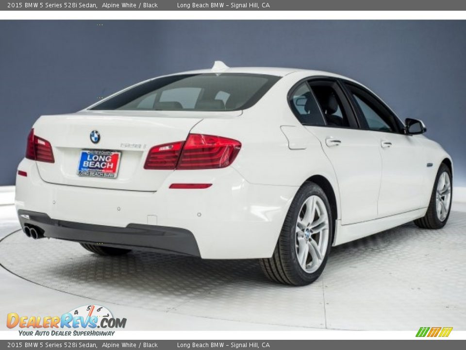 2015 BMW 5 Series 528i Sedan Alpine White / Black Photo #27