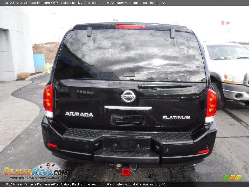 2012 Nissan Armada Platinum 4WD Galaxy Black / Charcoal Photo #10