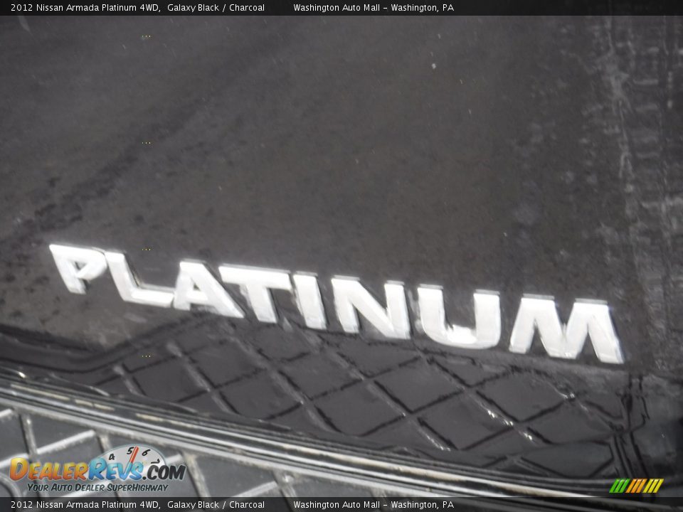 2012 Nissan Armada Platinum 4WD Galaxy Black / Charcoal Photo #12
