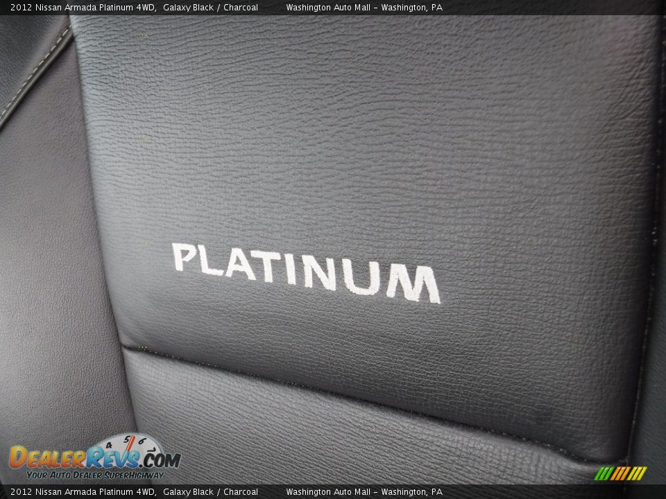2012 Nissan Armada Platinum 4WD Galaxy Black / Charcoal Photo #19