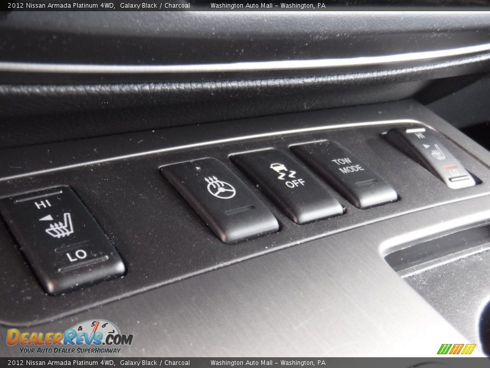 2012 Nissan Armada Platinum 4WD Galaxy Black / Charcoal Photo #23