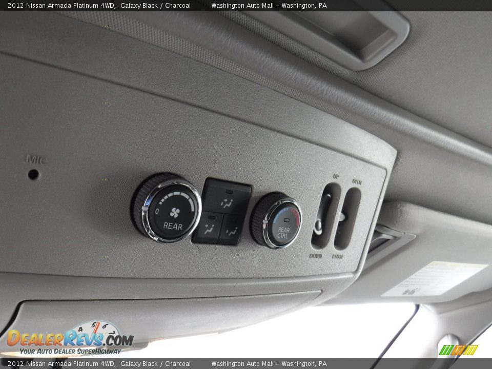 2012 Nissan Armada Platinum 4WD Galaxy Black / Charcoal Photo #25