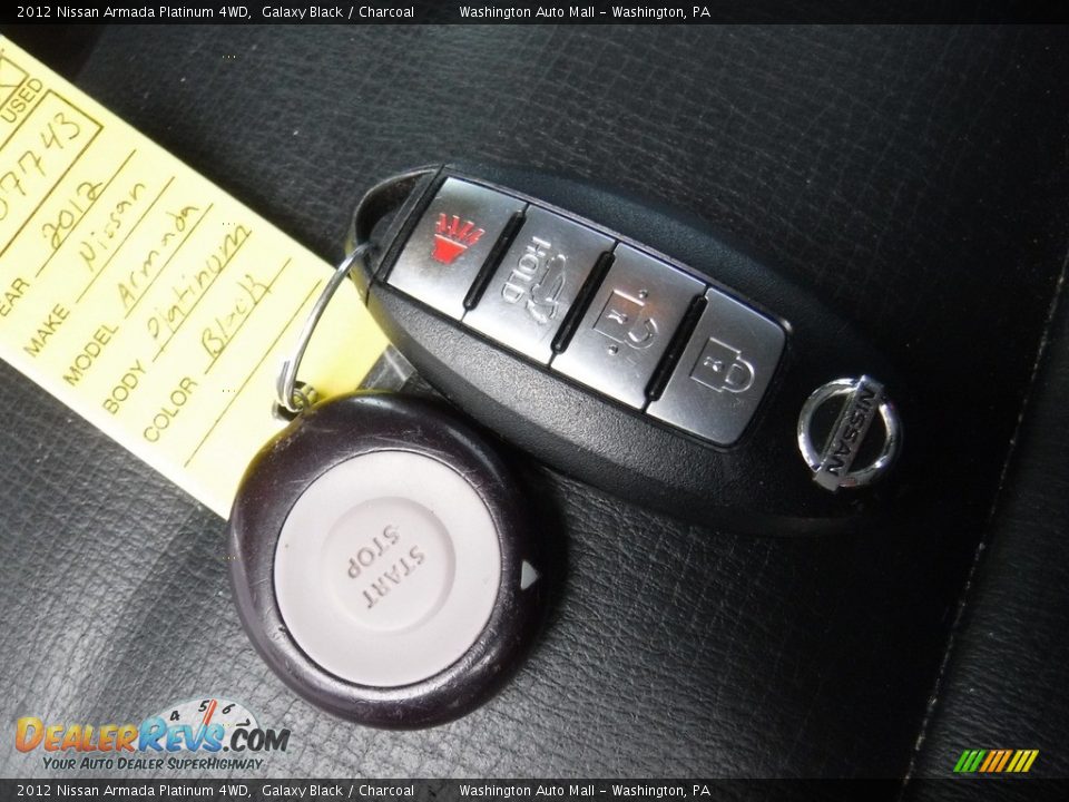 2012 Nissan Armada Platinum 4WD Galaxy Black / Charcoal Photo #28