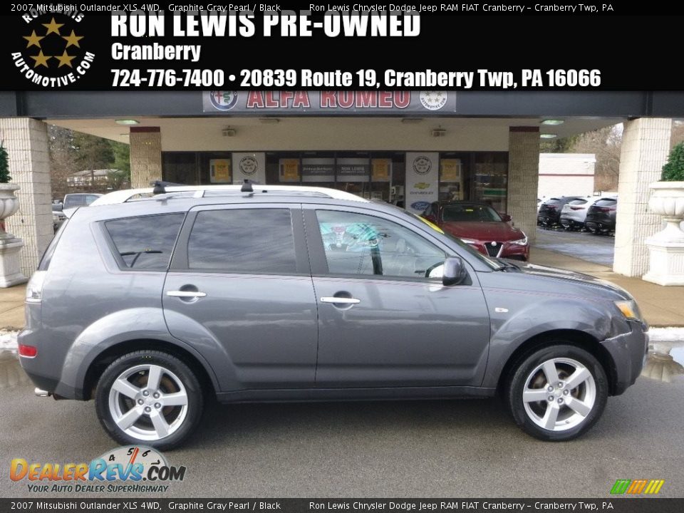 2007 Mitsubishi Outlander XLS 4WD Graphite Gray Pearl / Black Photo #1