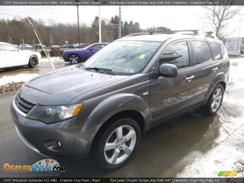 2007 Mitsubishi Outlander XLS 4WD Graphite Gray Pearl / Black Photo #4