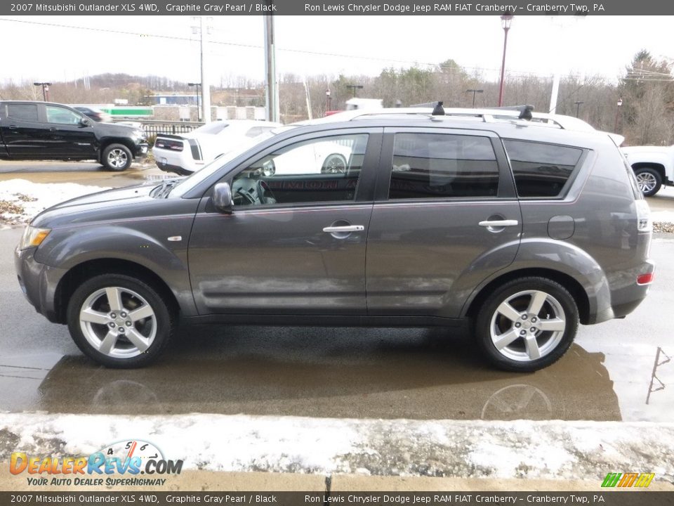 2007 Mitsubishi Outlander XLS 4WD Graphite Gray Pearl / Black Photo #5
