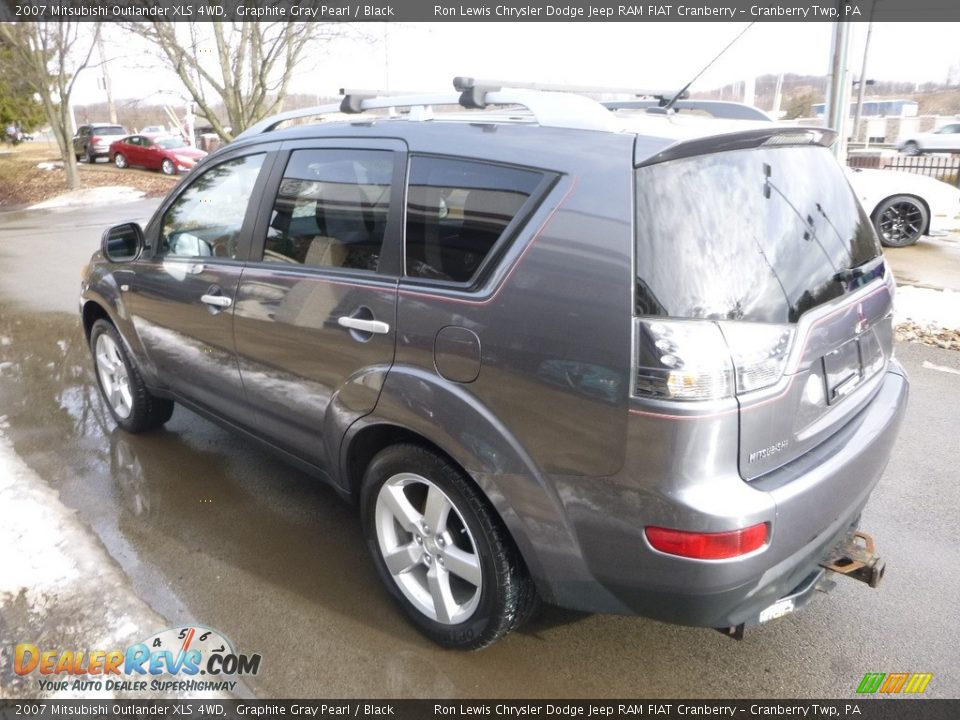 2007 Mitsubishi Outlander XLS 4WD Graphite Gray Pearl / Black Photo #6