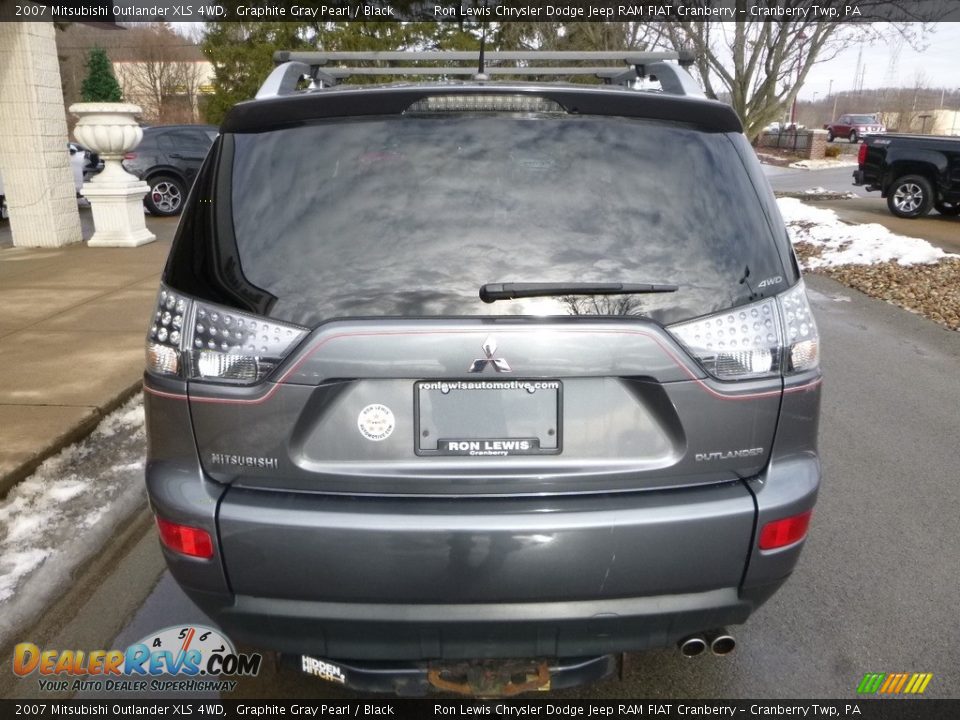 2007 Mitsubishi Outlander XLS 4WD Graphite Gray Pearl / Black Photo #7