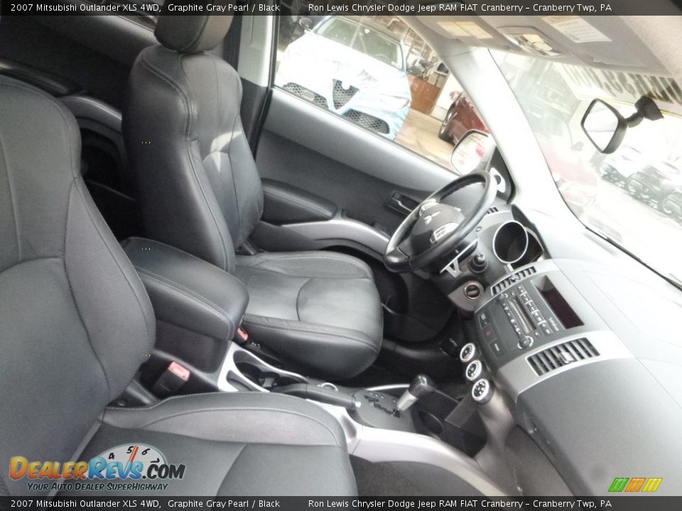 2007 Mitsubishi Outlander XLS 4WD Graphite Gray Pearl / Black Photo #9