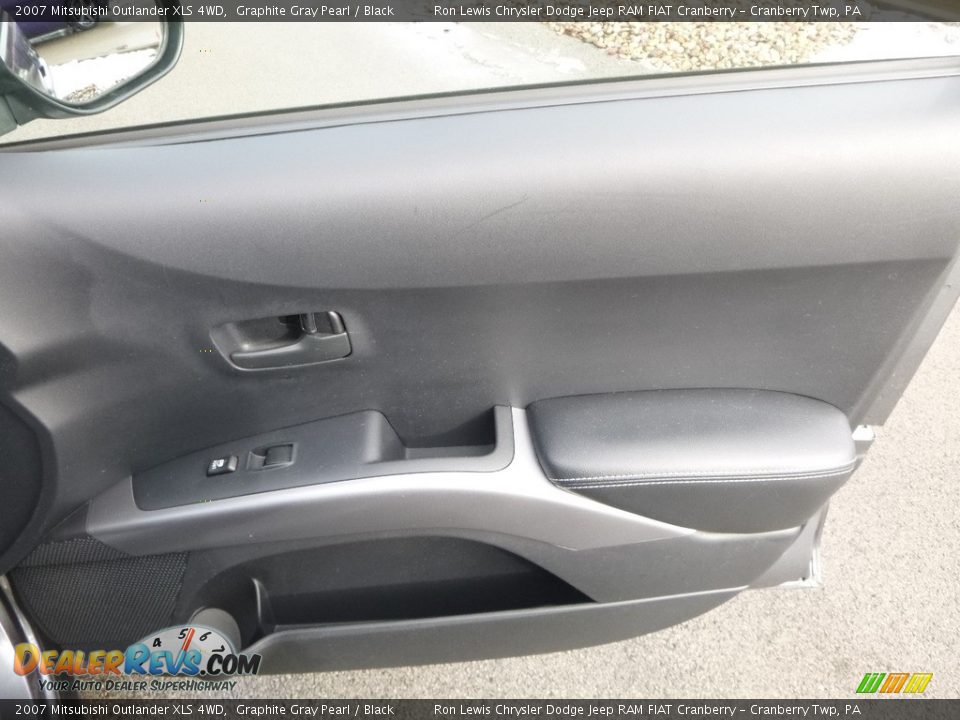 2007 Mitsubishi Outlander XLS 4WD Graphite Gray Pearl / Black Photo #12