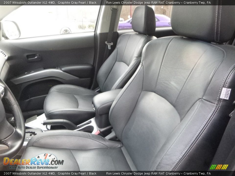 2007 Mitsubishi Outlander XLS 4WD Graphite Gray Pearl / Black Photo #14