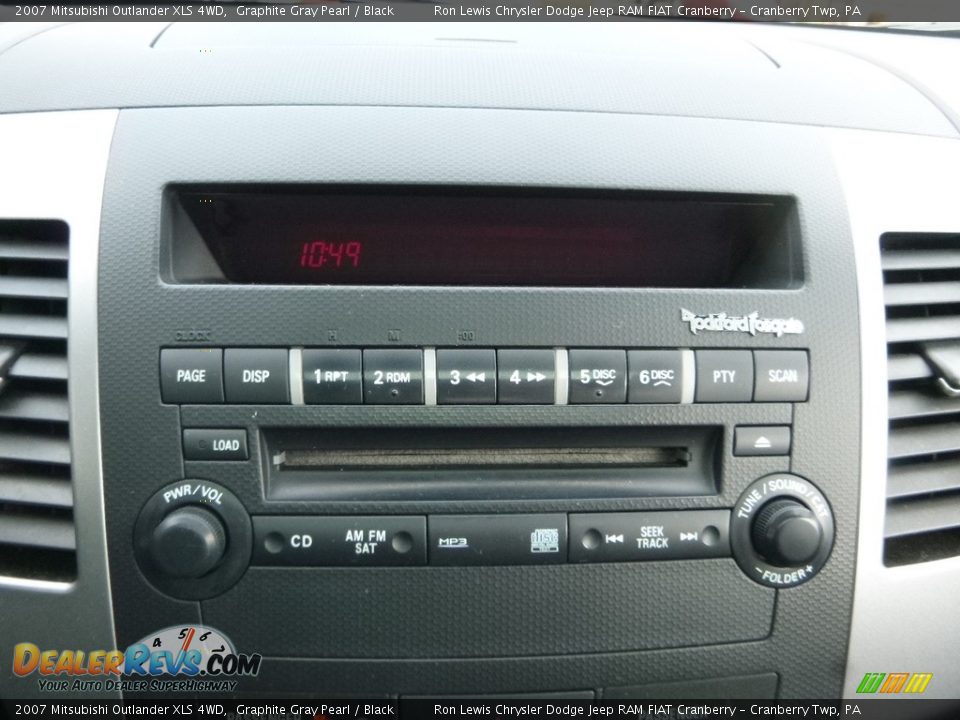 2007 Mitsubishi Outlander XLS 4WD Graphite Gray Pearl / Black Photo #16