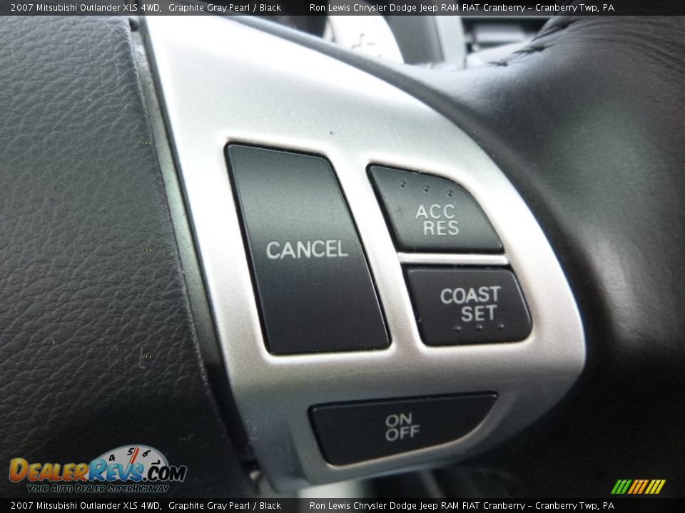 2007 Mitsubishi Outlander XLS 4WD Graphite Gray Pearl / Black Photo #18