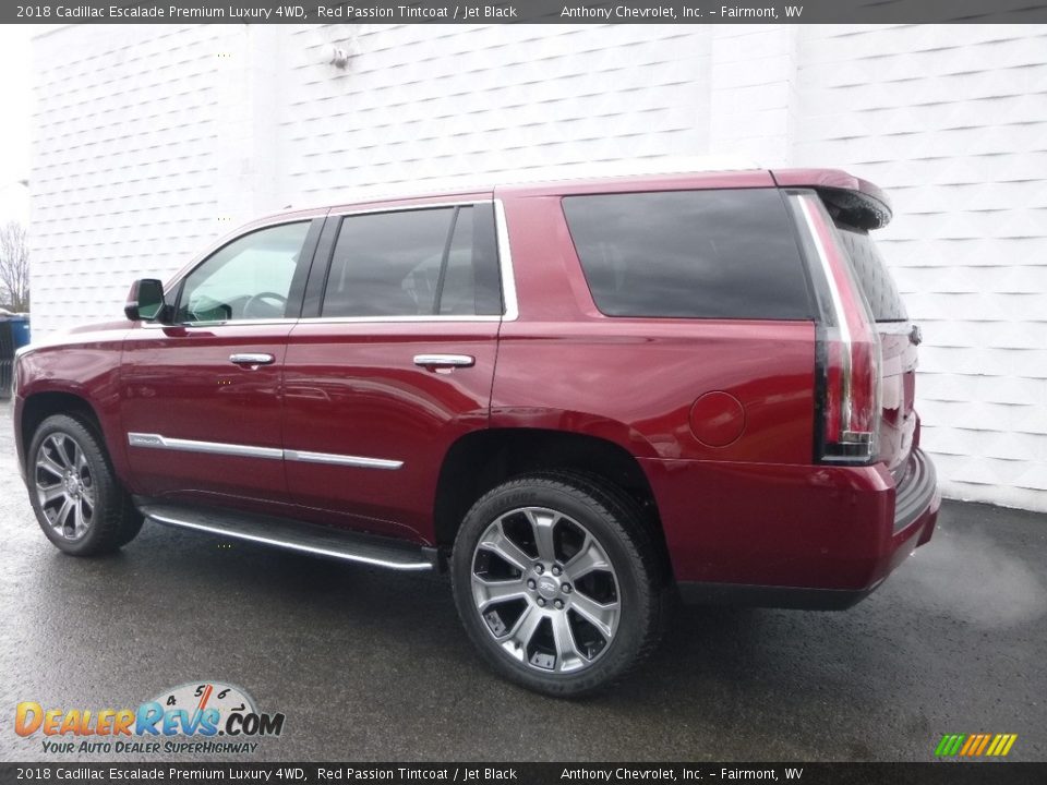 2018 Cadillac Escalade Premium Luxury 4WD Red Passion Tintcoat / Jet Black Photo #5