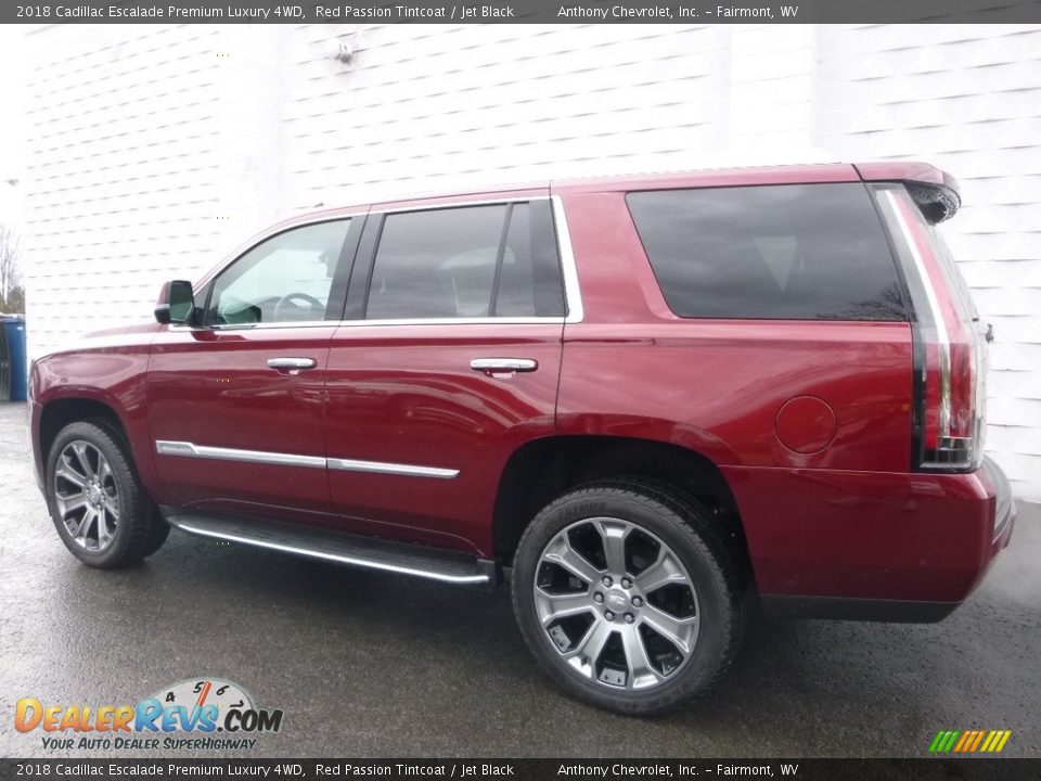 2018 Cadillac Escalade Premium Luxury 4WD Red Passion Tintcoat / Jet Black Photo #6