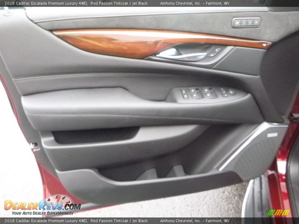 2018 Cadillac Escalade Premium Luxury 4WD Red Passion Tintcoat / Jet Black Photo #11