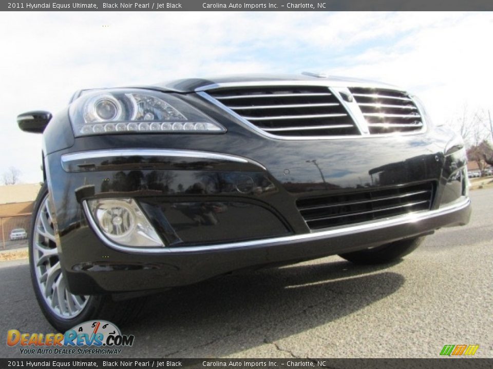 2011 Hyundai Equus Ultimate Black Noir Pearl / Jet Black Photo #1