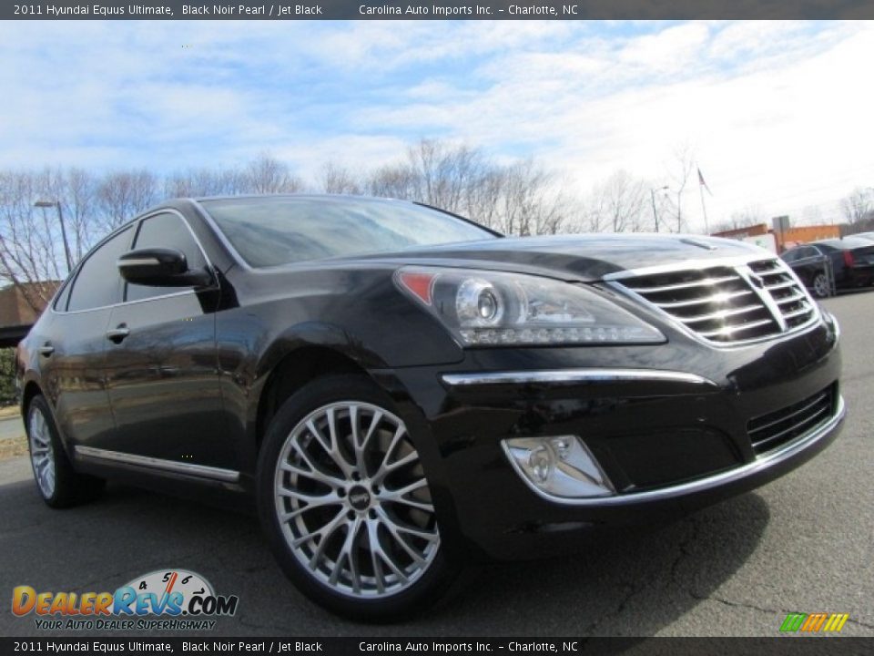 2011 Hyundai Equus Ultimate Black Noir Pearl / Jet Black Photo #2