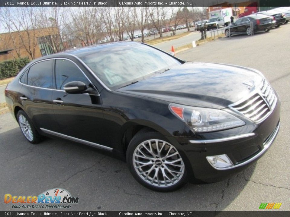 2011 Hyundai Equus Ultimate Black Noir Pearl / Jet Black Photo #3
