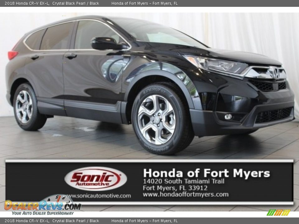 2018 Honda CR-V EX-L Crystal Black Pearl / Black Photo #1