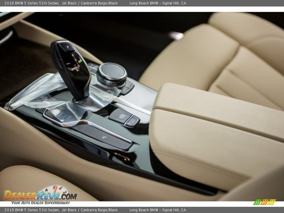 2018 BMW 5 Series 530i Sedan Jet Black / Canberra Beige/Black Photo #7