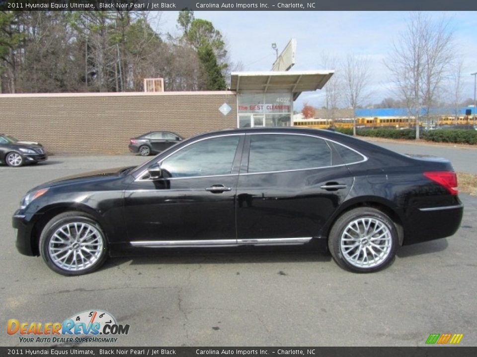 2011 Hyundai Equus Ultimate Black Noir Pearl / Jet Black Photo #7