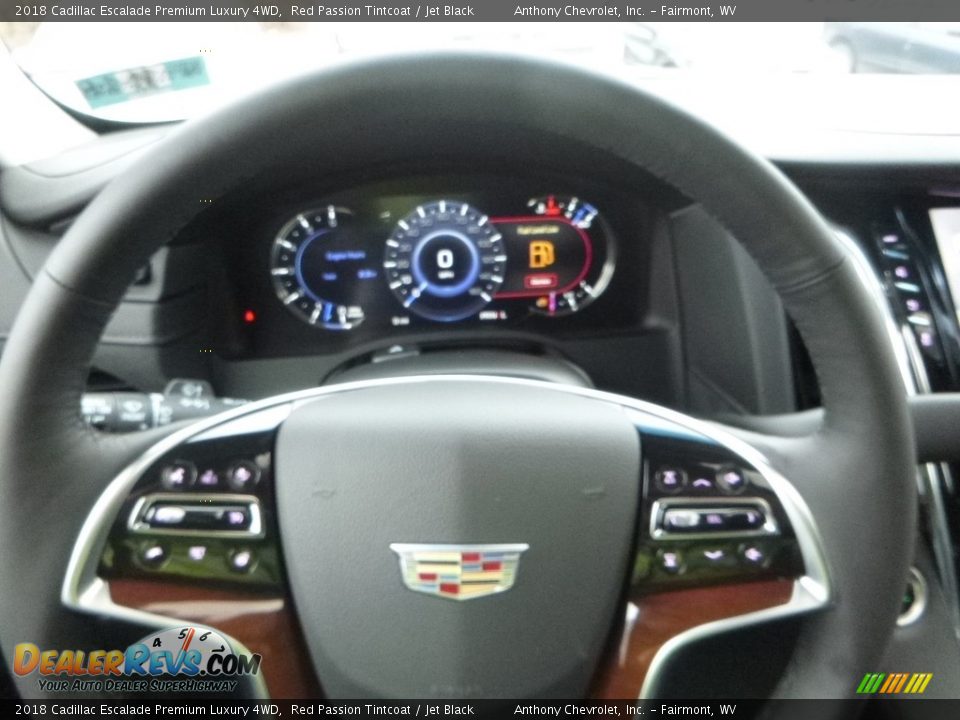 2018 Cadillac Escalade Premium Luxury 4WD Red Passion Tintcoat / Jet Black Photo #18