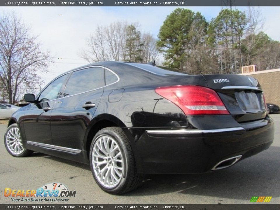 2011 Hyundai Equus Ultimate Black Noir Pearl / Jet Black Photo #8