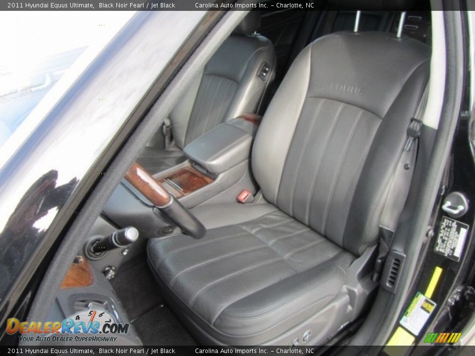 2011 Hyundai Equus Ultimate Black Noir Pearl / Jet Black Photo #19