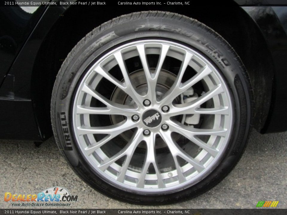 2011 Hyundai Equus Ultimate Black Noir Pearl / Jet Black Photo #27