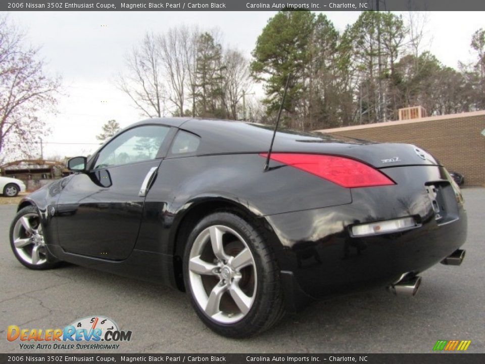 2006 Nissan 350Z Enthusiast Coupe Magnetic Black Pearl / Carbon Black Photo #8