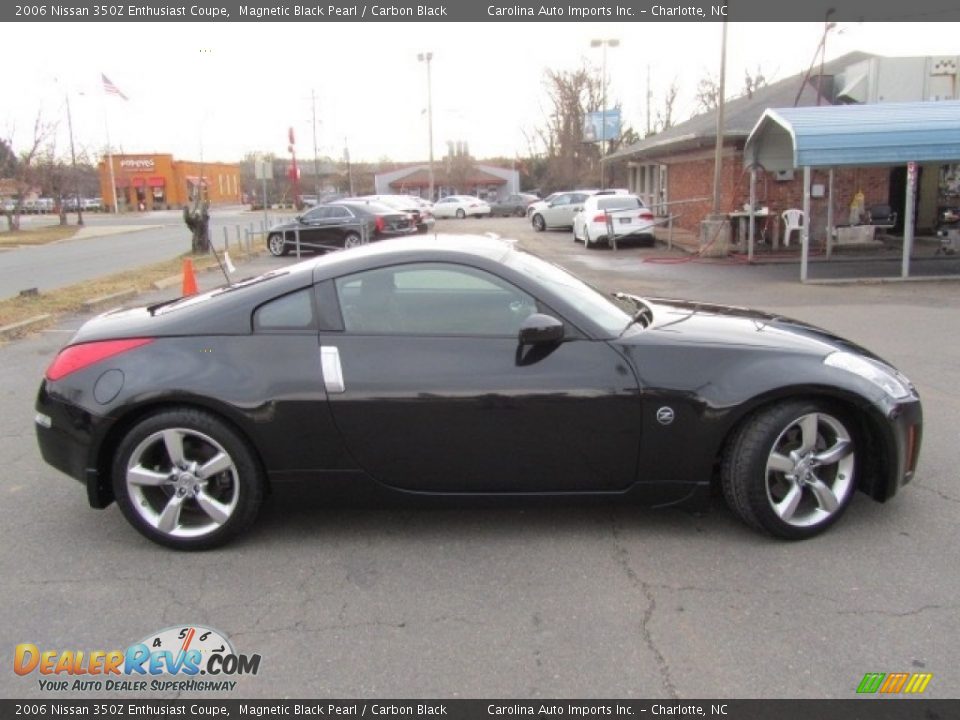 2006 Nissan 350Z Enthusiast Coupe Magnetic Black Pearl / Carbon Black Photo #11