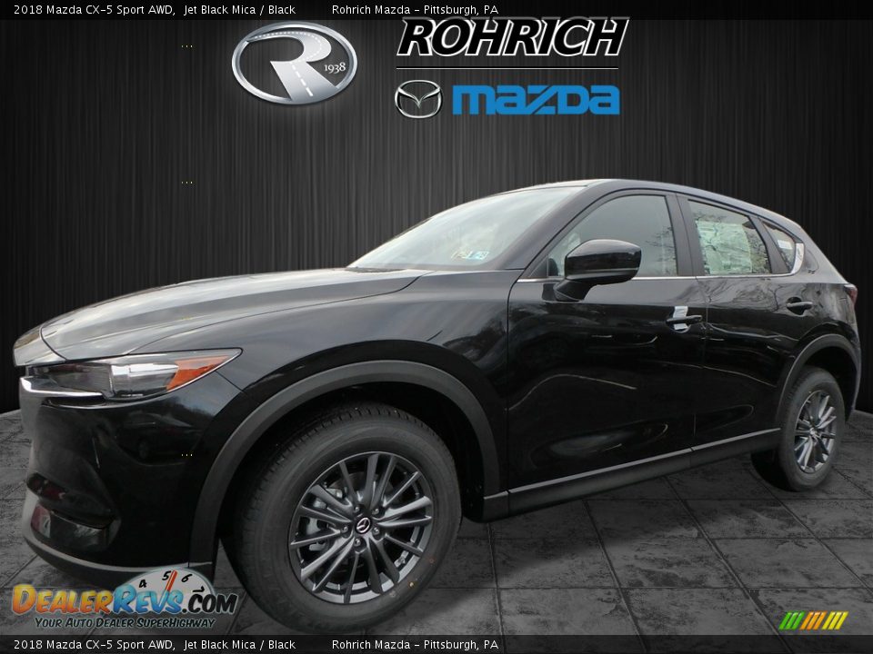 2018 Mazda CX-5 Sport AWD Jet Black Mica / Black Photo #4