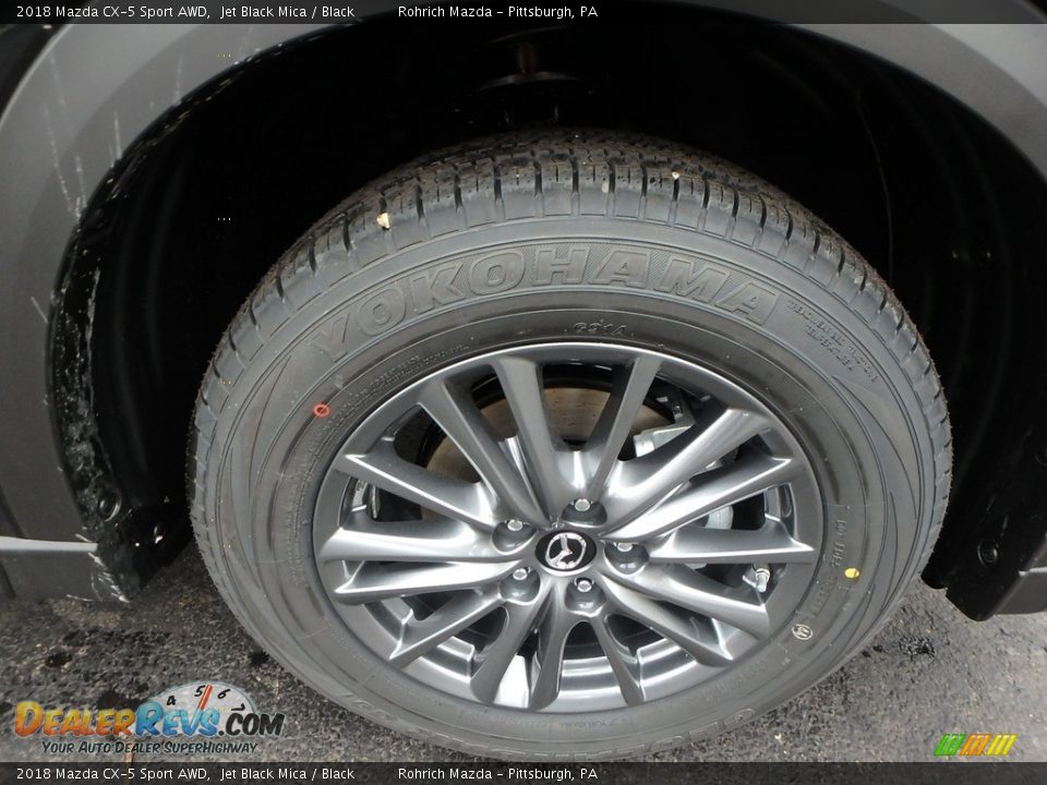 2018 Mazda CX-5 Sport AWD Jet Black Mica / Black Photo #5