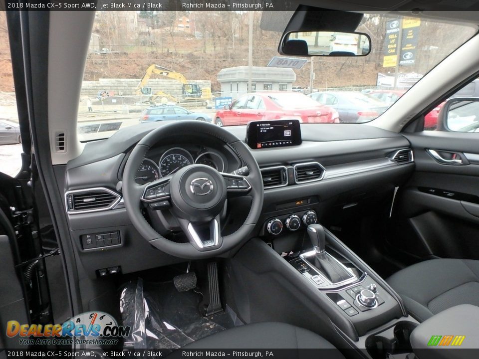 2018 Mazda CX-5 Sport AWD Jet Black Mica / Black Photo #9
