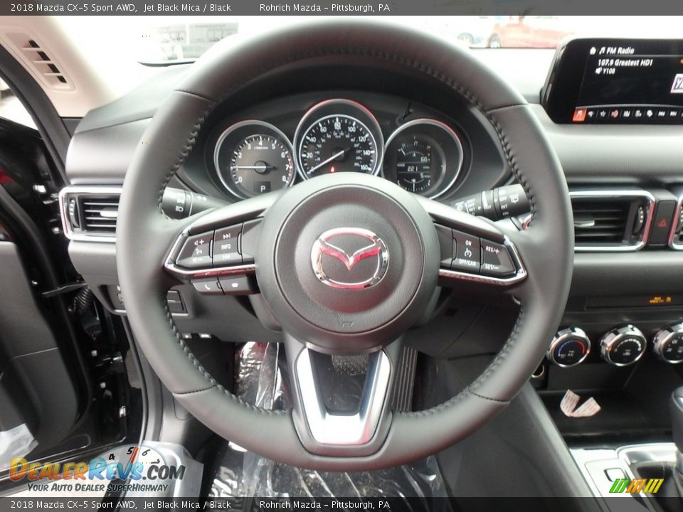 2018 Mazda CX-5 Sport AWD Jet Black Mica / Black Photo #13